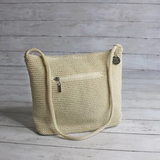 The Sak Vintage Women's Crocheted Shoulder Purse Ivory