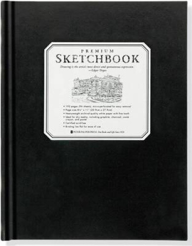 Premium Black Sketchbook - Large (20cm - 1.3cm X 28cm ,