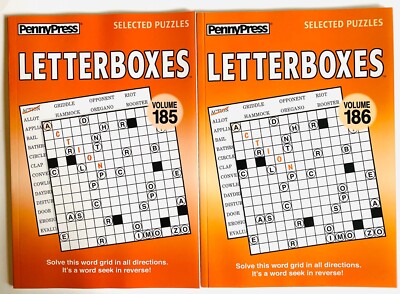 Lot 2 LETTERBOXES Penny Press Selected Variety Puzzles Dell Tanglewords ...