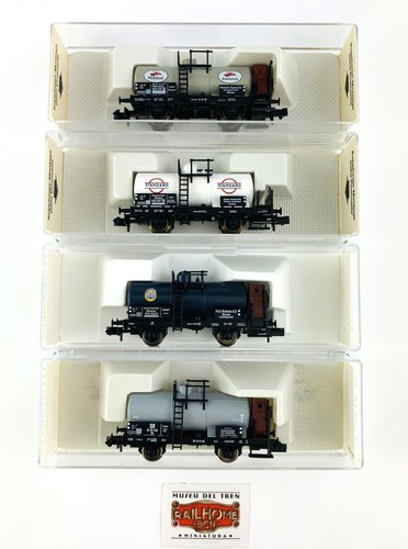 Lot De 4 Wagons Citernes HO - Occasion Pour Modélisme Ferroviaire