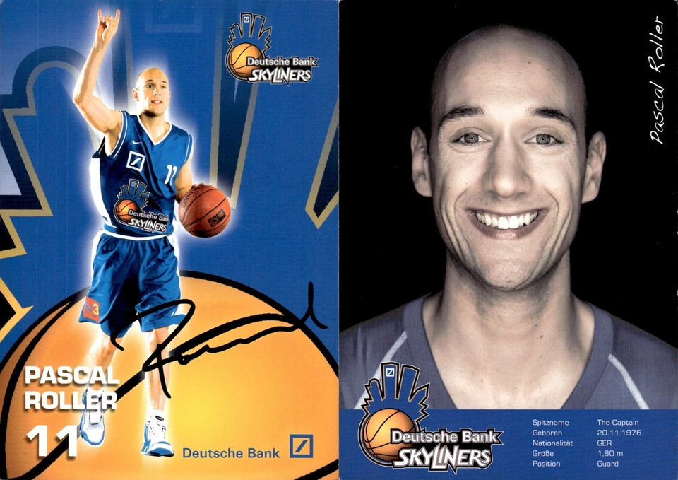 PASCAL ROLLER  Frankfurt Skyliners  Autogramm Autogrammkarte AK Basketball BBL - Bild 1 von 1
