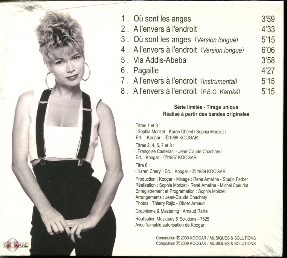 KAREN CHERYL - OU SONT LES ANGES / A L'ENVERS A L'ENDROIT - CD COLLECTOR - Image 2 of 2