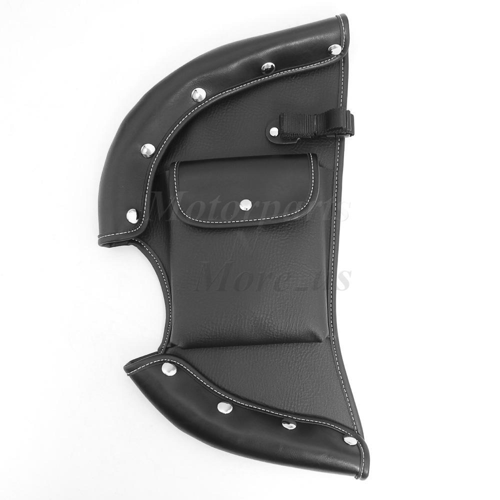 Black Lower Chap Leg Warmer Wind Deflector for Indian Chief Chieftain