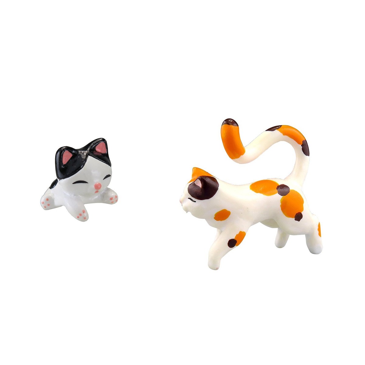 Kawada Nano Room Cat Set 2 calico cat & Riding Hachiware Cat Kawada Nano Room Cat Set 2 calico cat & Riding Hachiware Cat
