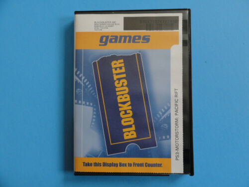 PS3 MOTORSTORM PACIFIC RIFT BLOCKBUSTER VIDEO GAME RENTAL CASE