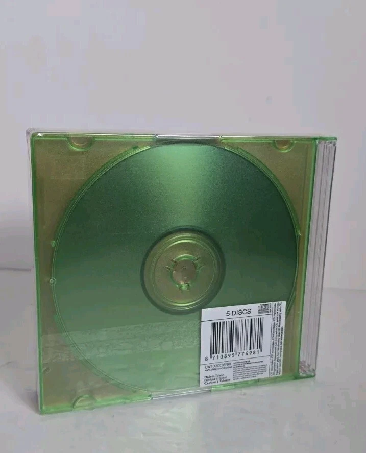 Philips CW7D2CC05/00 CD-RW 700MB 4-12X Speed Blank Disc w/ Colors Case - 5 Pack - Image 2 of 2