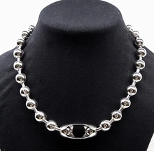12mm #30 Steel BALL CHAIN NECKLACE or Bracelet / NPS  Goth Punk  You Pick Length