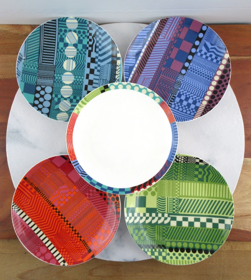 Lot of 5 Royal Doulton Eduardo Paolozzi Porcelain Collector Side Plates 16.5cm - image 2 of 4