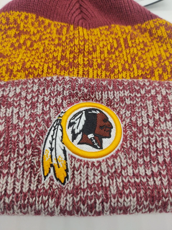 Washington Redskins hat cap beanie knit cuff pom '47 toboggan Commanders tuque - Imagem 4 de 4