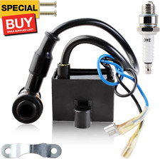 CDI Ignition Coil for 49cc 50cc 60cc 66cc 70cc 80cc 2-stroke Engine Motorized Bi