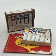 Winsor & Newton Mixable Acrylic Color 6- 60mL Tubes NIP Introductory Set Vintage