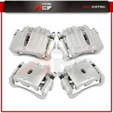 Front Rear Brake Calipers W Bracket For Cadillac Escalade Ext Gmc Sierra 1500