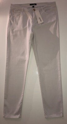 ESPRIT Denim-Hose, Jeans, Baumwolle, Gr. 38, Slim, Weiß, Neu+ Geschenke + Tasche