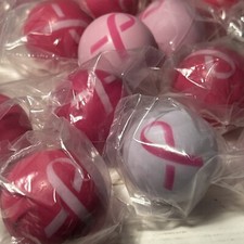 breast cancer awareness pink ribbon stress ball lot of 17