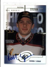 PATRIK STEFAN 1999 SPX #163 ROOKIE AUTOGRAPH AUTO #/1999 (BV=$20) AH6500