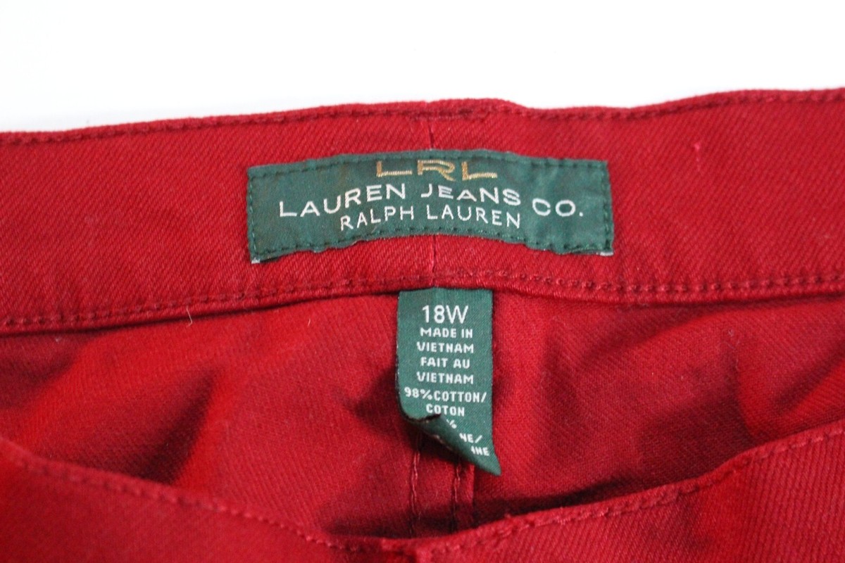 Women's LRL Lauren Jeans Co. Modern Straight Jeans Sz 18W 40 x 32