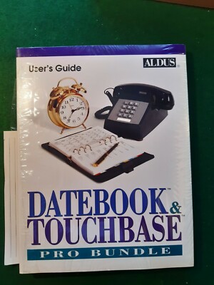 Apple Macintosh 1984 Manual ALDUS DATEBOOK & TOUCHBASE PRO BUNDLE, Rarität!