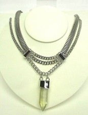 BCBGeneration Silver Tone Wound Up Cable Chai...