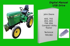John Deere 655 755 855 955 756 856 Compact Utility Tractor Technical Manual Read