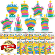 Deekin 12 Sets Sand Art Kits for Kids Create Your Own Clear Sand Art Bottles wit