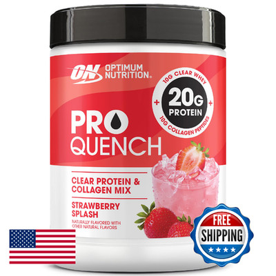 Optimum Nutrition Pro Quench 10G Clear Protein 10G Collagen Powder Drink Mix