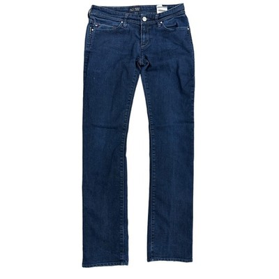 Armani Jeans Slim Skinny Straight Dark Wash Blau Damen W28 L33