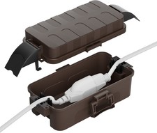 Waterproof Electrical Box Outdoor Extension Cord Covers Waterproof for 2 Cables