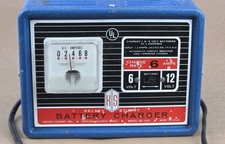 Vintage Kelsey-stuart Model 600 Car Battery Charger 6 12 Volt 6 Amp Usa Blue