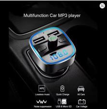 A23 Bluetooth 5.0 FM Transmitter Car MP3 Player Dual USB Fast Charger