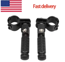  M8 Anti-Skid CNC Universal Motorcycle Foldable Footpegs Pegs Bike Electric Car