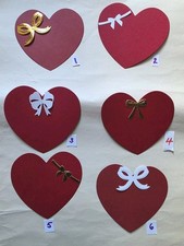 1 Valentine's Day Heart With Ribbon cardstock scrapbook die-cuts