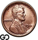 1918-D Lincoln Cent Wheat Penny Near Gem BU++