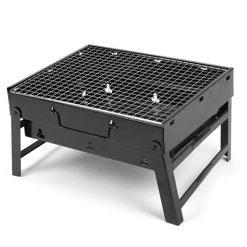 Portable Stainless Steel Folding Barbecue Grill BBQ Charcoal Grill For Camping