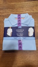 2-Pack Size 4/5 French Toast Boys Lite Blue Pique Polo Shirt 2