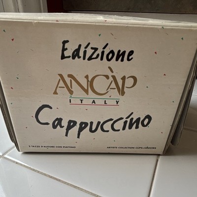 Open Box - Edizione Ancap Espresso Italy Limited Edition Set of 2 Cups & Saucers