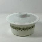 Pyrex Green Spring Blossom Crazy Daisy Butter Bowl with Plastic Lid