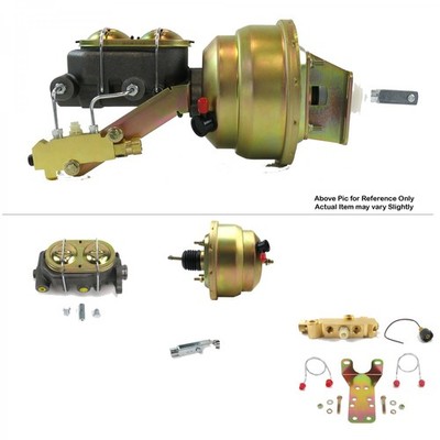 1964-1972 Chevy Chevelle FW Mount Pwr 8'' Dual Brake Booster Kit BM Disc / Drum 