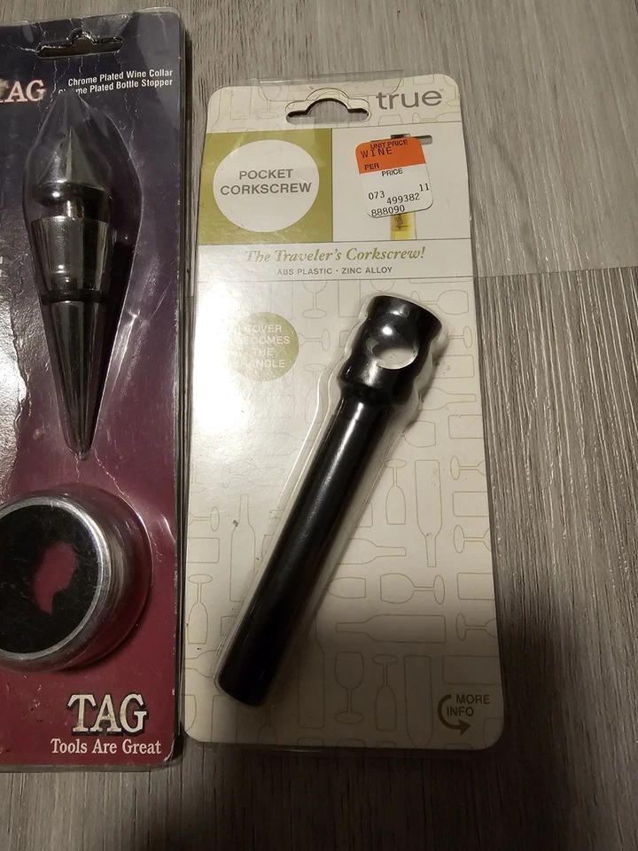 Lote de 3 tapones y sacacorchos para botellas de vino  Foto 4 de 4