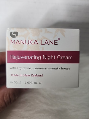 Manuka Lane Rejuvenating Night Cream Argireline Rosemary & Manuka Honey 1.69oz