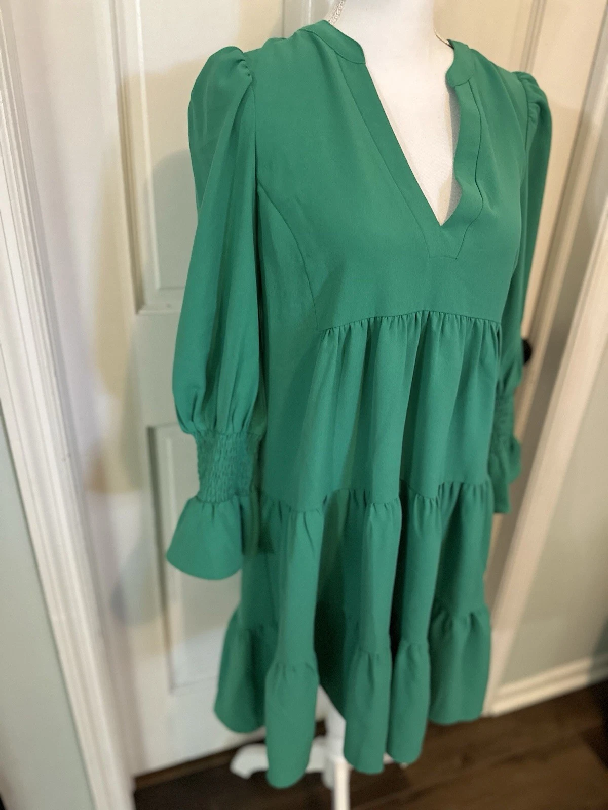 Abito Tuckernuck Pomander Place Crepe Kenzo Swing Dunmore Verde Mini Taglia S