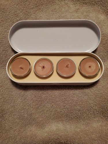Rare Bath and Body Works Breathe Comfort  Vanilla Milk Set 4 Bath Candles 