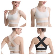Unisex Posture Corrector Adjustable Fixed Belt Back Shoulder Waist Support Brace