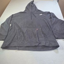 Dickies Mens 2XL Faux Fur Sherpa Hoodie Black Pullover Workwear RN123187