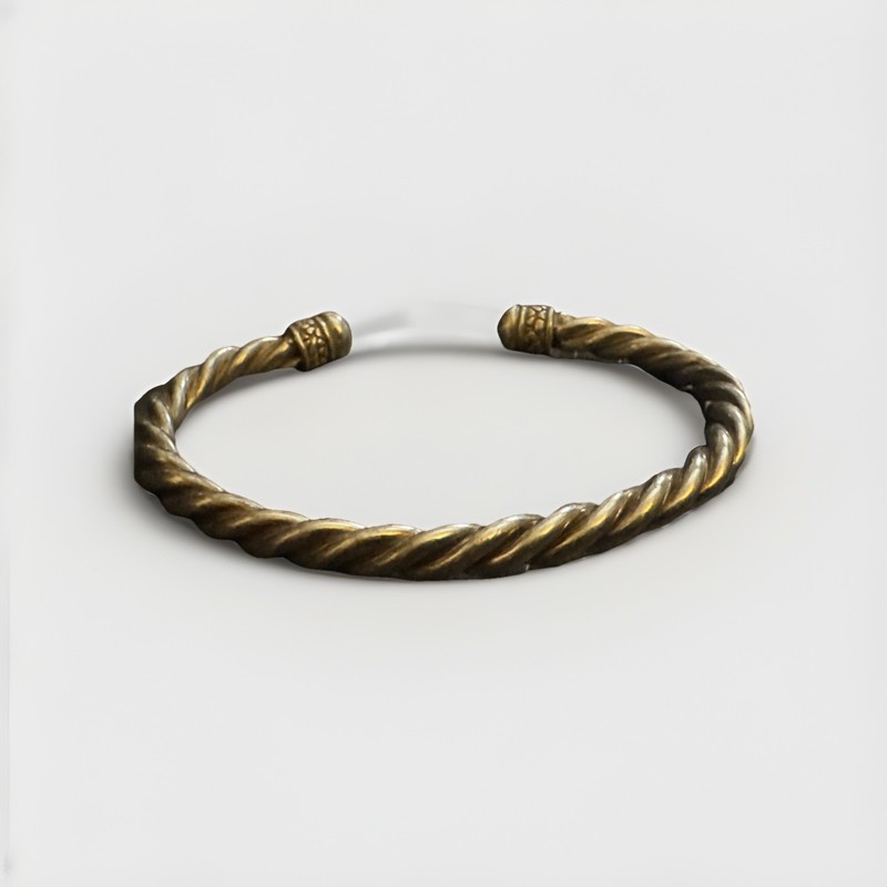 Rope Cuff Sterling Silver Native American Bracelet