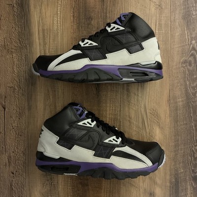Nike Air Trainer SC High Black Grey Purple Men Size 8.5 Shoes