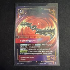 Spinning Axe 186/221 Riftbound Spiritforged TCG Epic Card English - MINT!!!