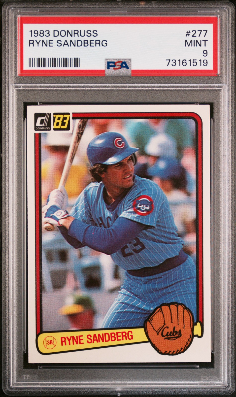 1983 DONRUSS #277 RYNE SANDBERG ROOKIE RC PSA 9