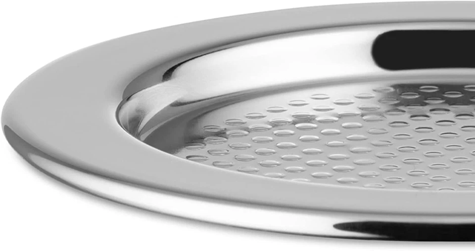 - 5009/11 - Sottobicchiere in Acciaio Satinato Con Bordo Lucido - Set Da 6 - Immagine 3 di 4