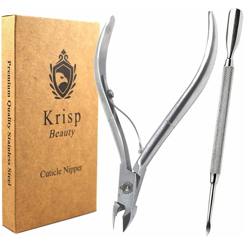Cuticle Trimmer - Professional Nail Cuticle Nippers Cuticle Pusher Cuticle Cu...