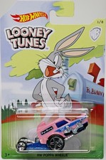 Hot Wheels Bugs Bunny HW Poppa Wheelie Looney Tunes - FKC73 NRFP 2017 Pink 1:64
